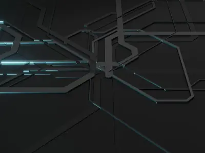 Futuristic Platform Free 3D model