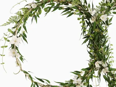 Green wreaths 3D model