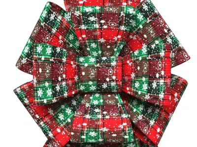 Christmas Bow Ribbon 41 Low-poly 3D model