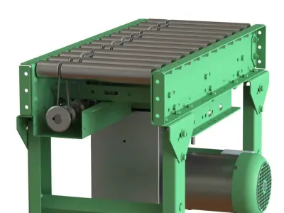 Motorized Roller Conveyor 3D model