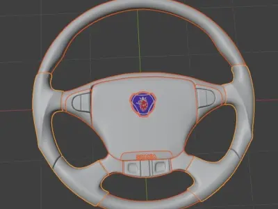 Volante Scania  Low-poly 3D model