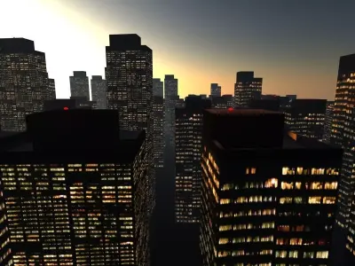 City Blocks Free Free low-poly 3D model