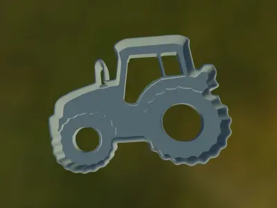 Tractor Cookie Cutter 3D print model