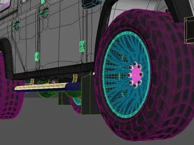 Defender 110 6x6 model 3D model