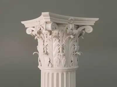 Corinthian column 3D model