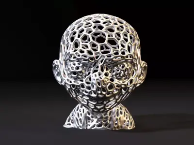 Baby Voldemort Voronoi 3D print model