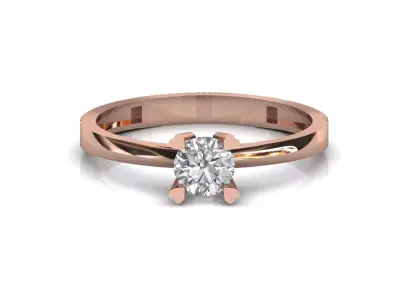 STL 3DM Print Ready Women Diamond Ring Lightweight Printable  3D print model 89