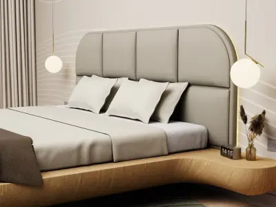 Luxury Seaside Bedroom  3D model