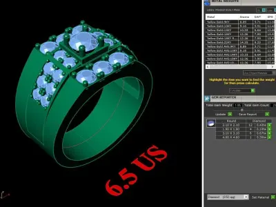 Luxury Men Rings Designs 4MR092 3D print model