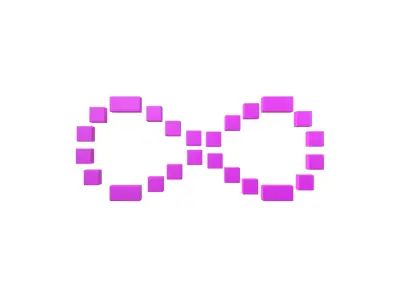 Infinity Symbol v7 002 Low-poly 3D model