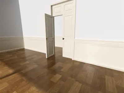 Mansion with interior 3D model