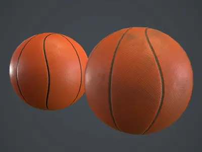 Basketball Ball PBR Game Ready Low-poly 3D model