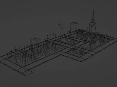 Mini City Sample - 3D Model 3D model