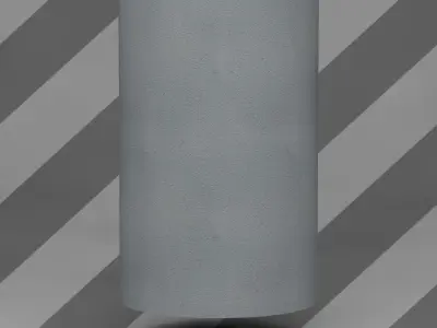 Grey Plaster Wall Free 3D model