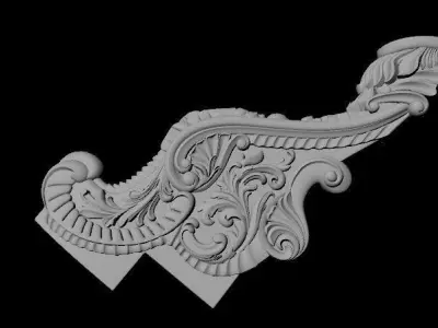 baluster golden dragon 3D model