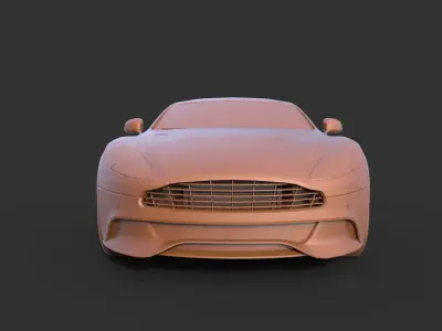 Aston Martin Vanquish 2013 3D print model