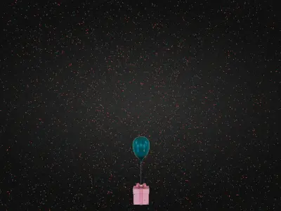 Happy Birthday Wishes Low-poly 3D model