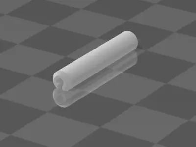 Piston Keyshain Low Clean up Free 3D print model