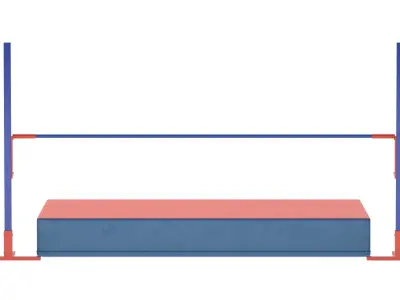 Athletics High Jump Height Gauge 3D model