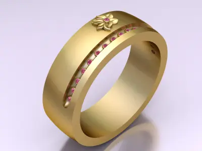 ROUND RING PANDANT 3D PRINTABLE MODAL  3D print model