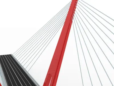 Third bridge Stylized low poly  Low-poly 3D model