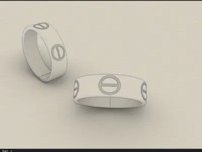 dior love ring 3d model ready to print  3D print model