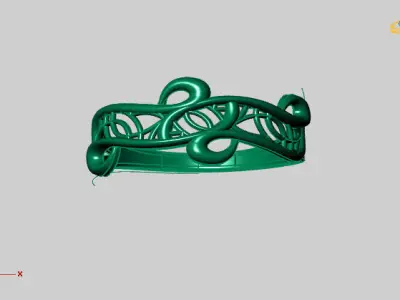 Women Ring Fancy Ring Plain light weight STL 3DM Printable 3D print model 6