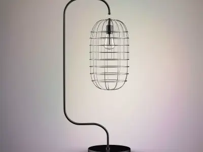 Cage lamp 3D model
