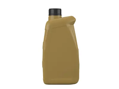 Plastic canister 1L Low-poly 3D model