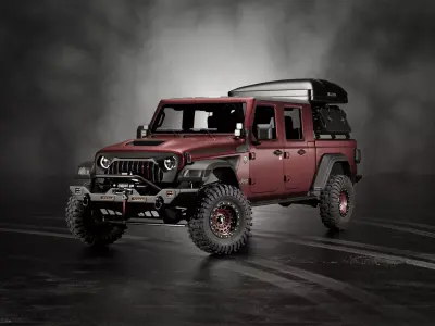 jeep gladiator custom 3D model