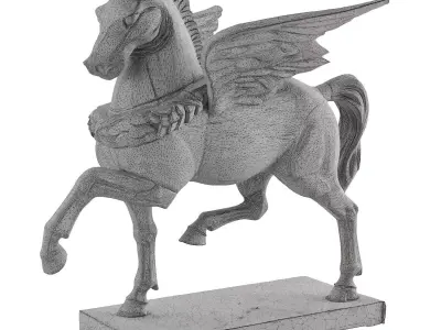 horse statute 17 3D model