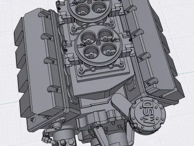 Pro Stock Boss9 Kaase BBF Tunnel Ram 3D print model