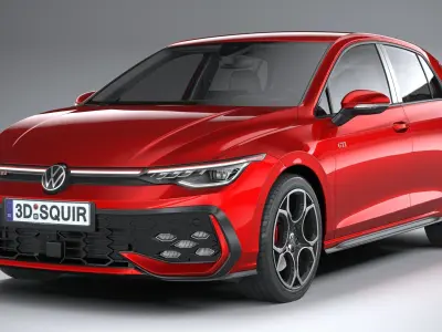 Volkswagen Golf GTI 2024 3D model