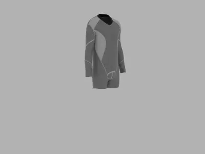 Sport Suit Low-poly 3D model