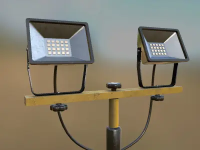 Worn Construction Site Spot Model 3D model