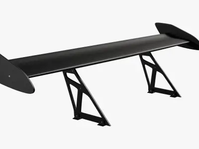 Car Spoiler Low-poly 3D model