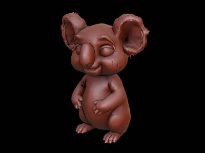 Koala Animal Sculpture 3D print model buy