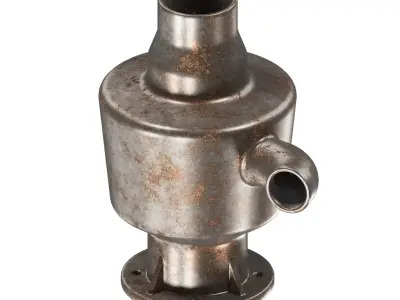 Rusty Industrial Dust Collector 3D model