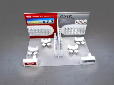 Two wheel car show 3D model