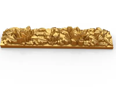 Classic carved decor ornament 352 3D model
