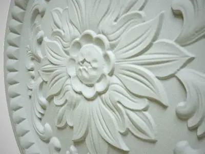 Engraving  no7 Low-poly 3D model