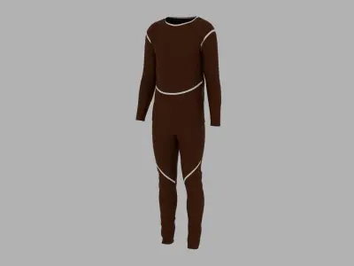 Sport Suit Low-poly 3D model