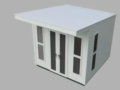 Garden House Low-poly 3D model purchase