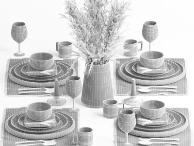 tableware set12 3D model