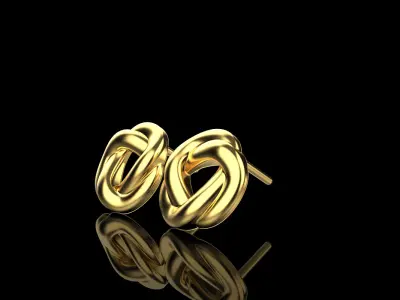 Stud earring model 986 3D print model