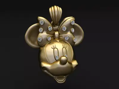 golden grasshopper pendant  3D print model