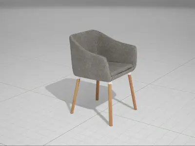 Dune Chair UE4 Low-poly 3D model