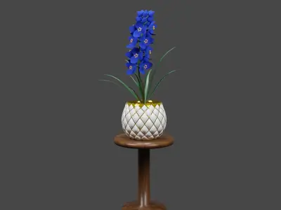 3D FLOWER Low-poly 3D model