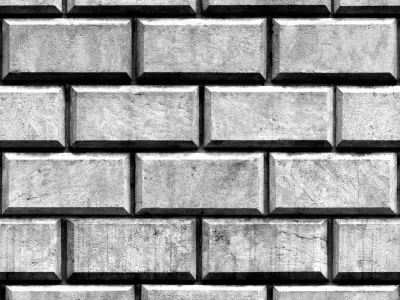 Vray - stone wall facade material 3D model