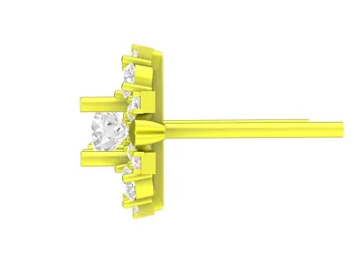 5900 Hongkong luxury diamond earrings 3D print model
